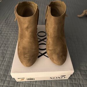 XOXO Taupe Booties